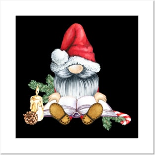 Lovely Christmas Gnome Posters and Art
